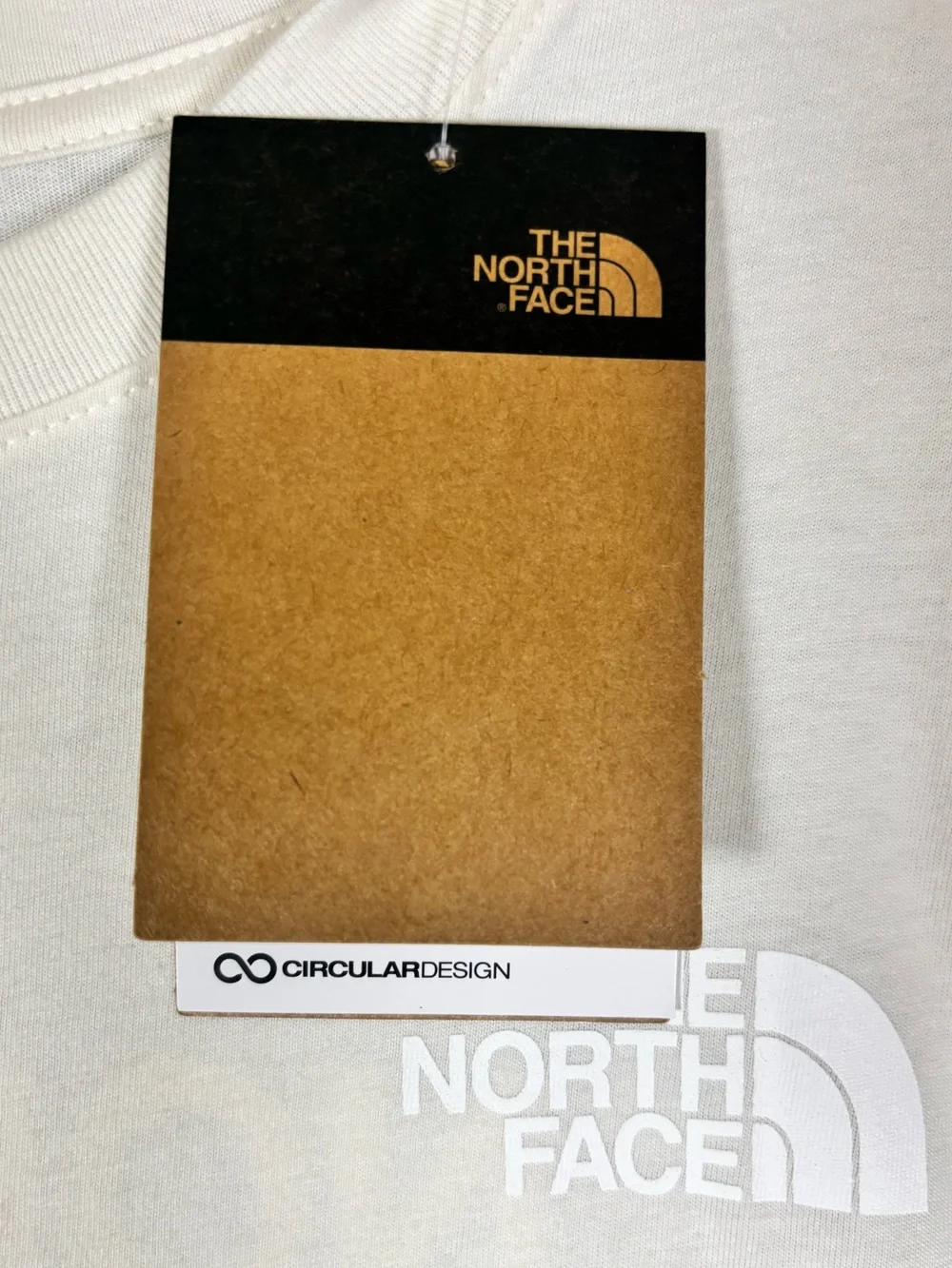 NWT The North Face Womens Throwback Short Sleeve Tee White Dune/White Size XL - Picture 6 of 16